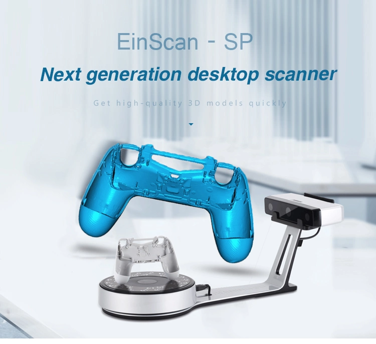 Shinning Desktop 3D Laser Scanner Einscan-Sp Light 3D Models Fast Precise Scanning Machine for Car Stone Human Scan with 3D Printers