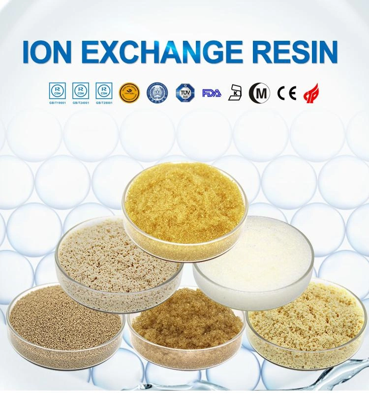 Us Standard Softener Cation Good Quality 001X7 Food Grade Resin