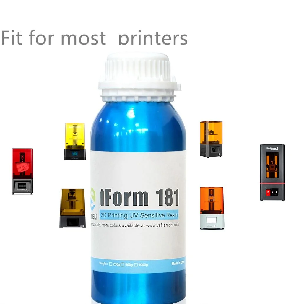 Surpreme Quality 3D Printers UV Resin LCD UV-Curing Resin 405nm Standard Photopolymer Resin LCD 3D Printing Semi Transparent Blue 1000g