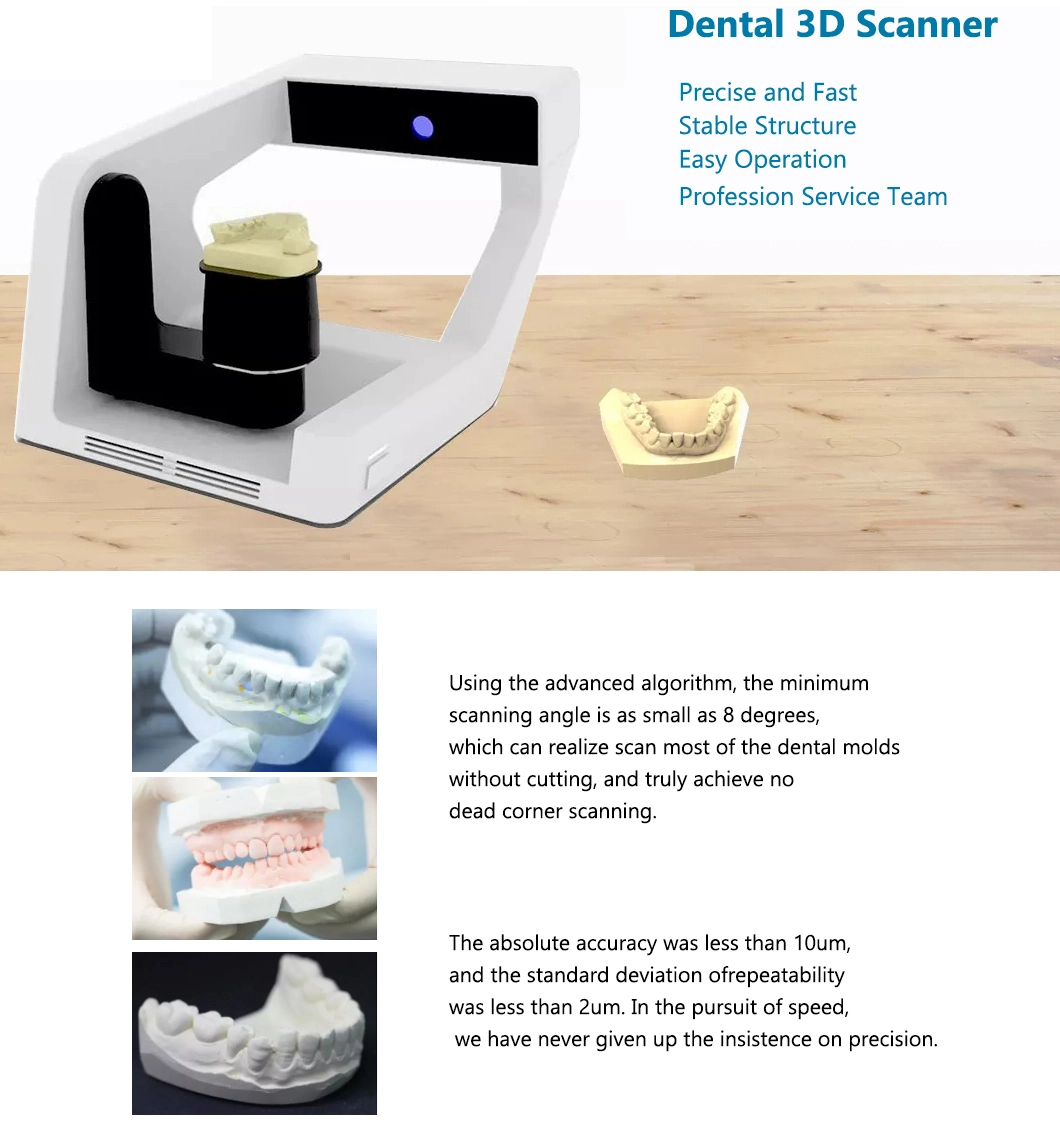 Factory Hot Selling High Quality Blue Light Digital CAD Cam Dental Lab Desktop Scanner 3D Dental