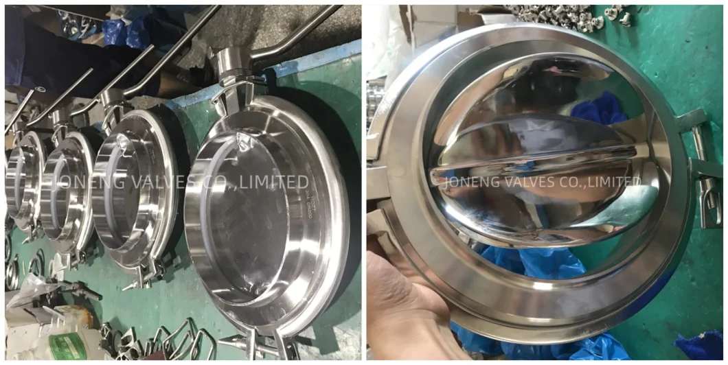 Sanitary Stainless Steel Pneumatic Multi-Flap Type Powder Butterfly Valve