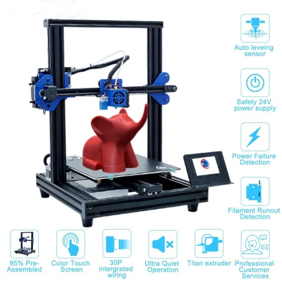 Imprimantes 3D de bureau de niveau industriel Kit d'impression 3D bricolage pour bureau à domicile impression Fdm de haute précision imprimantes 3D pour l'éducation des enfants