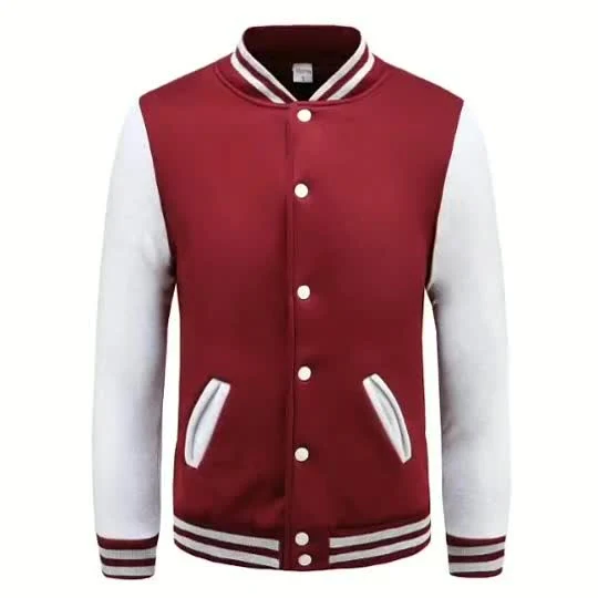 Varsity College Veste En Plein Air Broderie Streetwear Vêtements Vêtement Letterman Vestes D'hiver Hommes Poches À Boutons Vestes De Baseball