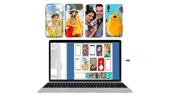 Logiciel de conception 3D de téléphone portable d'imprimante mobile d'autocollant