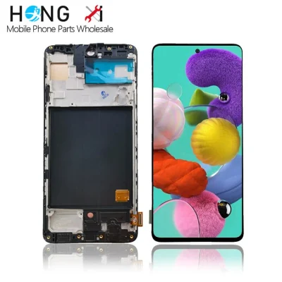 Bon prix en gros pour Samsung A515 OLED avec écran LCD à cadre Remplacer les pièces de rechange du numériseur à écran tactile LCD Téléphone mobile LCD